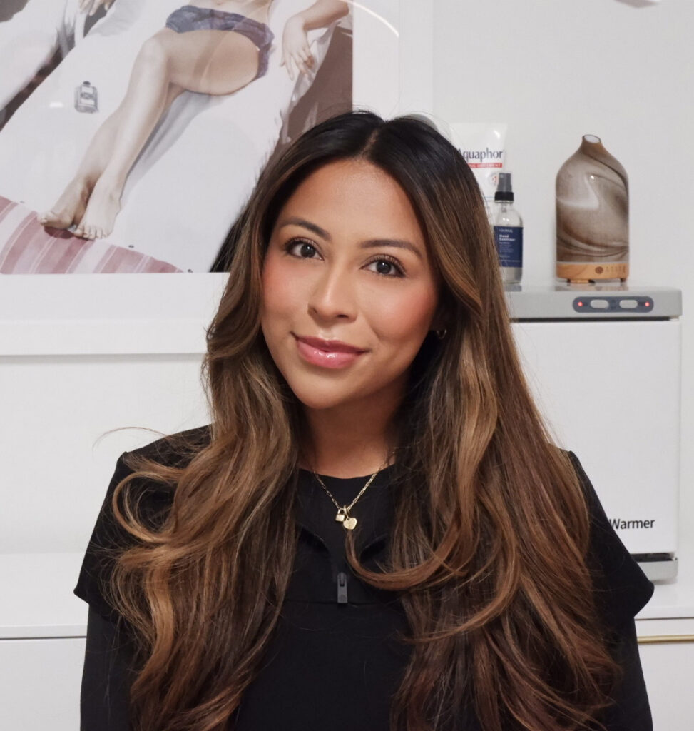 Kimberly, licensed aesthetician at The Pip Rx in Overland Park, Kansas, specializing in customized skincare treatments, dermaplaning, chemical peels, lash lifts, and brow services to support healthy, glowing skin.